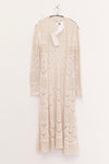 SWAYING 25 Spring/Summer Crochet Hollow Long Cardigan SW-SW25SS1T16C1-BAI White